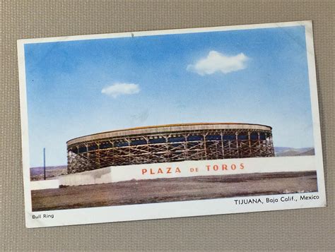 Litho Postcard of the Bull Ring in Tijuana, MX ...