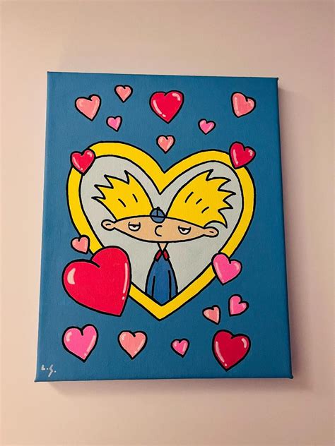 Hey Arnold Helga's Locket 90s Nickelodeon 8x10 Acrylic - Etsy