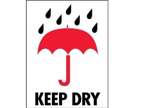 Keep Dry Labels