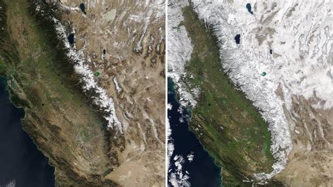 Nasa Releases Incredible Satellite Look At Sierra Nevada Snowpack ...