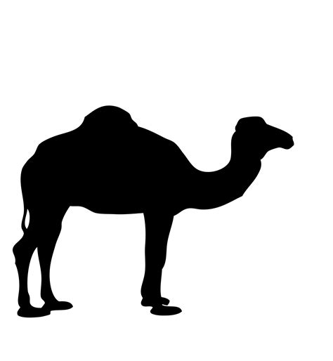 Black And White Camel Silhouette - ClipArt Best