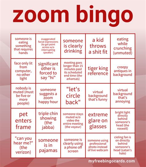 Free Zoom Bingo