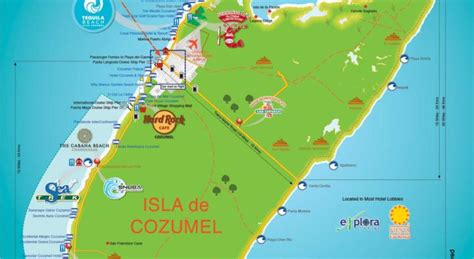 Map of Isla Cozumel – Cozumel Visitors Guide