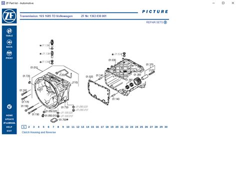 ZF Transmission Parts Catalog Program 08.2023