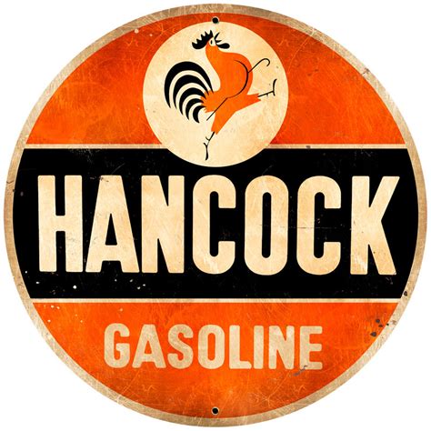 Hancock Old School Vintage Metal Sign