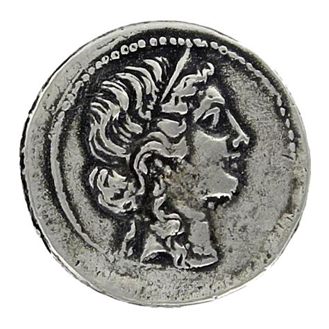 Julius Caesar / Aeneas Roman Imperatorial AR Denarius 47-46 B.C.