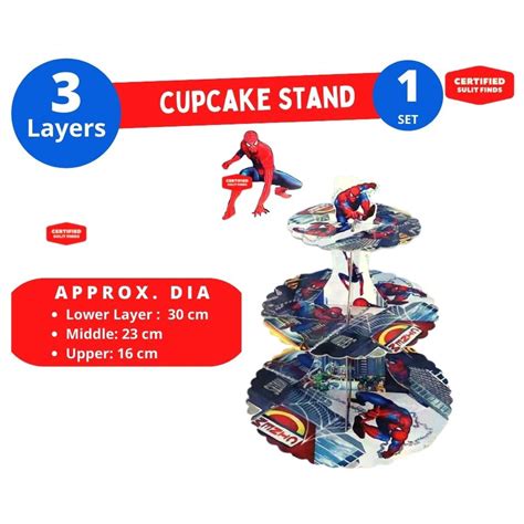 Spiderman Cupcake Stand Spiderman Cupcake Topper Set Birthday Spiderman ...