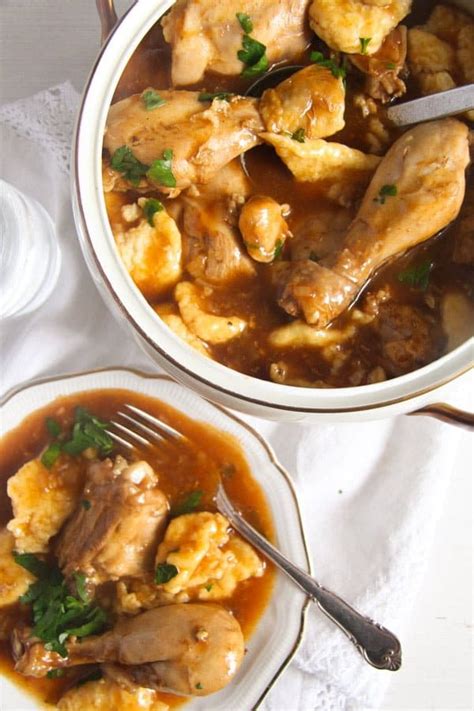 Easy Hungarian Chicken Paprikash with Dumplings