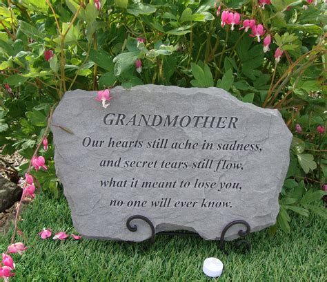 Grandmother Grandma Memorial Garden Stone Plaque Grave Marker Ornament