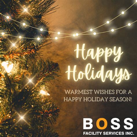 Happy Holidays from the Team at BOSS! - Boss