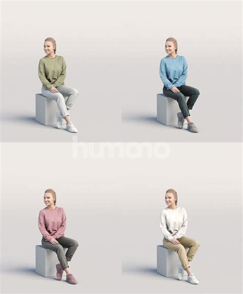 Posed Free Model Vol. 01-11 – Humano 3D – 3d People Collections