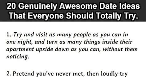 20 Genuinely Awesome Date Ideas That Everyone Should Try | Funny dating quotes, Dating humor ...