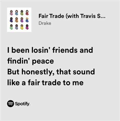 Drake - Fair Trade (With Travis Scott) in 2022 | Pretty lyrics, Just ...