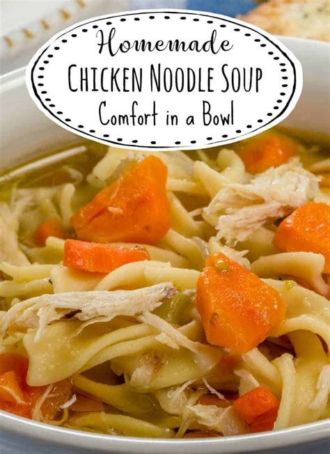 How To Make Homemade Chicken Noodle Soup - Comfort in a Bowl - The How ...