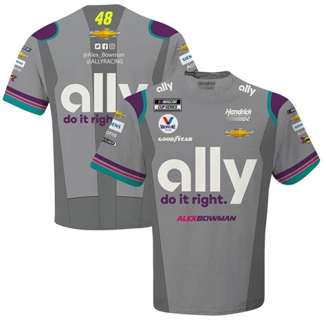 Men's Alex Bowman Hendrick Motorsports Team Collection Gray Ally ...