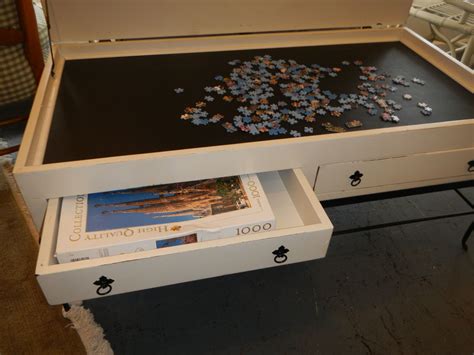 Diy Jigsaw Puzzle Table Plans : Create A Puzzle Board With Drawers In 11 Easy Steps - Save your ...