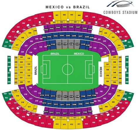 cowboys stadium interactive seating chart