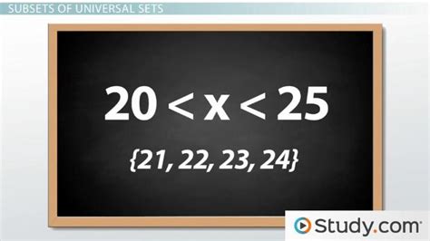 Universal Set Symbol, Definition & Examples - Video & Lesson Transcript | Study.com