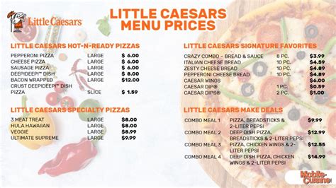 Updated Little Caesars Menu Prices + Hot-N-READY Items (2024)