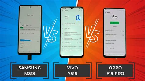 Samsung A31s vs vivo Y51s vs Oppo F19 Pro Battery Charging Test - YouTube