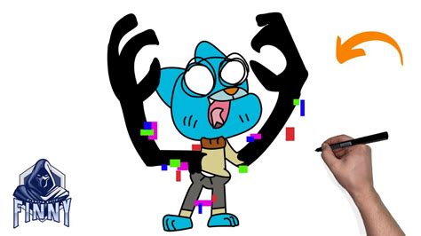 HOW TO DRAW CORRUPTED GUMBALL (PIBBY) | FNF - YouTube