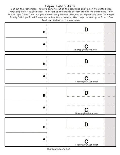 Free Printable Paper Helicopter Template - Printable Templates Free