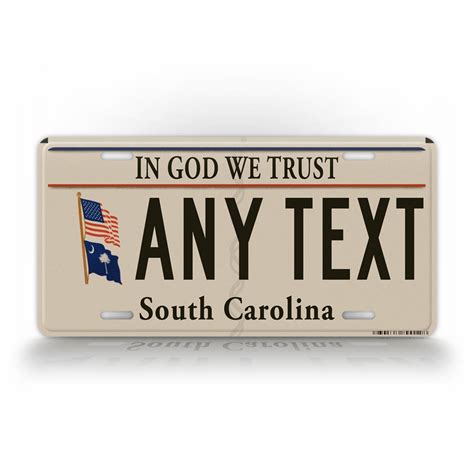 In God We Trust South Carolina Custom License Plate – SignsAndTagsOnline