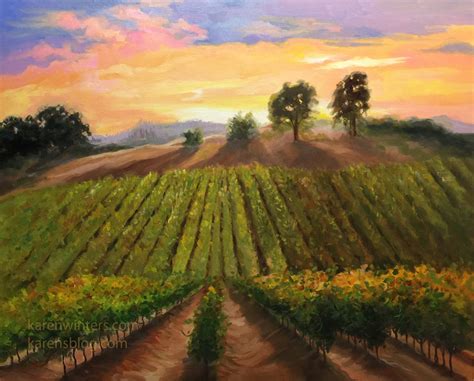 Vineyard Painting