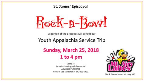 Rock-n-Bowl - St. James' Episcopal Church Mt. Airy MD