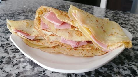 CREPA DE JAMÓN Y QUESO | Un desayuno en 15 minutos - YouTube