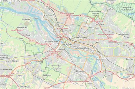 Bremen Map Germany Latitude & Longitude: Free Maps