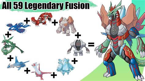 All Legendary Pokémon Fusion by Generation (1 to 8) - YouTube