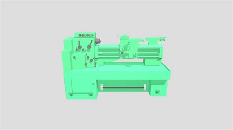 lathe machine - Download Free 3D model by giunjay [6755d2b] - Sketchfab