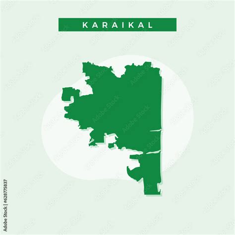 National map of Karaikal, Karaikal map vector, illustration vector of Karaikal Map. Stock Vector ...