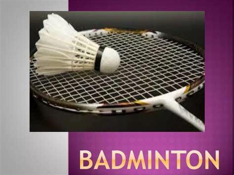 PPT - Badminton PowerPoint Presentation, free download - ID:5598685