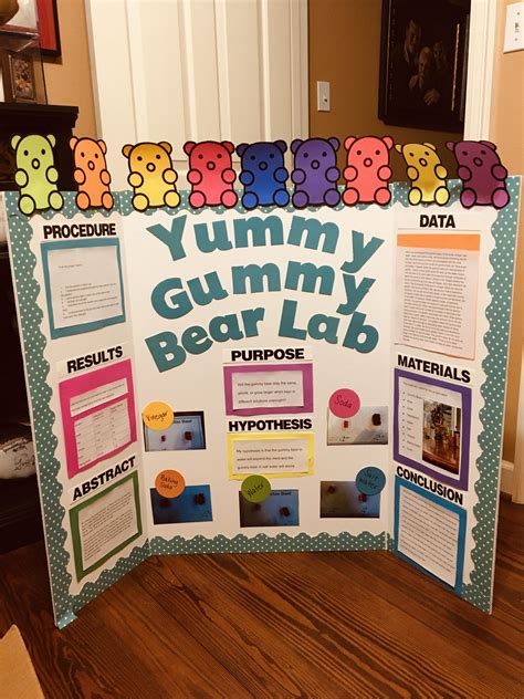 Gummy Bear Science Fair Lab in 2022 | Elementary science fair projects ...