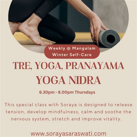 YOGA, BREATH, TRE & YOGA NIDRA CLASSES - Soraya Saraswati