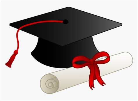 High School Cap And Gown Graduation Clipart Free Transparent - College ...