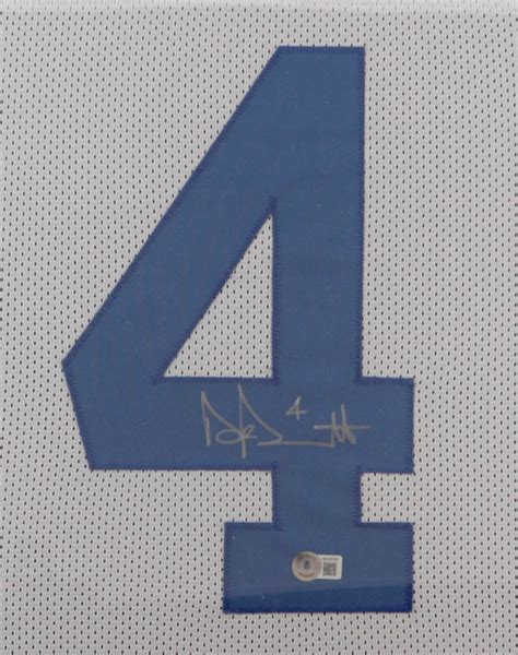 Dak Prescott Signed Custom Framed Jersey Display (Beckett) | Pristine ...