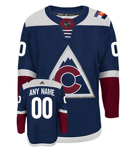 Colorado Avalanche Adidas Authentic Third Alternate NHL Hockey Jersey ...