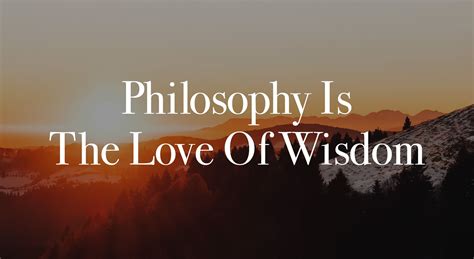 Philosophy is the Love of Wisdom | Christian Meditation