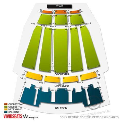 Meridian Hall Seating Chart