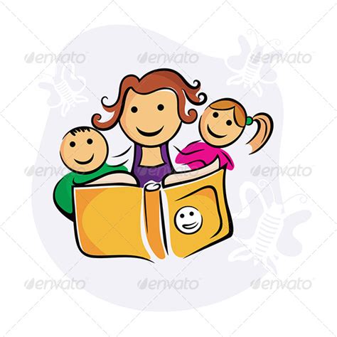 Book Clip Art Kids Studying free image download