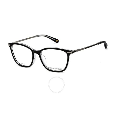 Banana Republic Ladies Black Rectangular Eyeglass Frames CRISSY07C50052 716736319896 ...