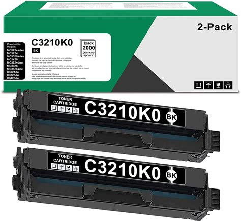 2 Pack Black C3224 C3210K0 Toner Cartridge: Compatible Replacement for ...