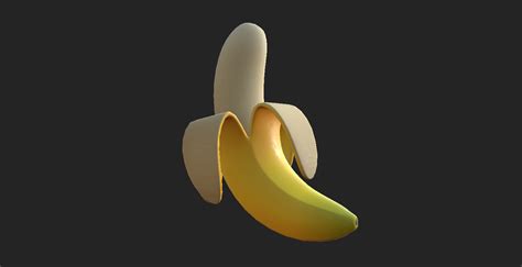 Banana cartoon 3D model - TurboSquid 1424090