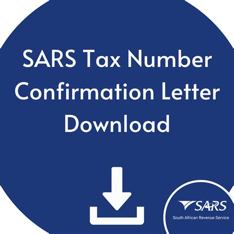 Process For Downloading SARS Tax Number Confirmation Letter