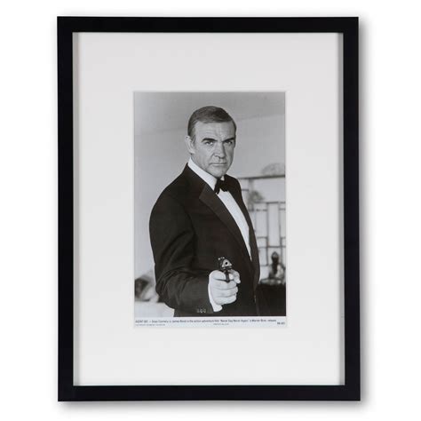 Framed Sean Connery 007 James Bond Photograph