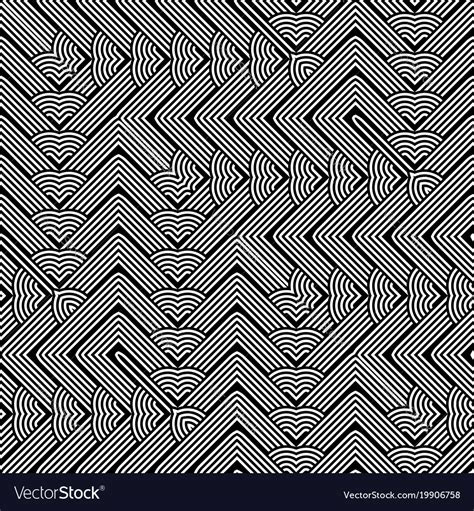 Design seamless monochrome interlaced pattern Vector Image