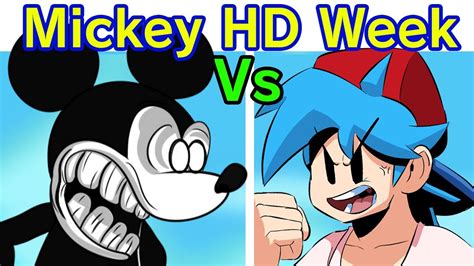 Friday Night Funkin' VS Mickey Mouse HD Remastered (FNF Mod) (Sunday Night) (Creepypasta Horror ...